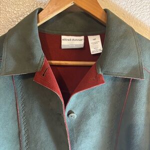 Alfred Dunner Green and Red Women’s Jacket